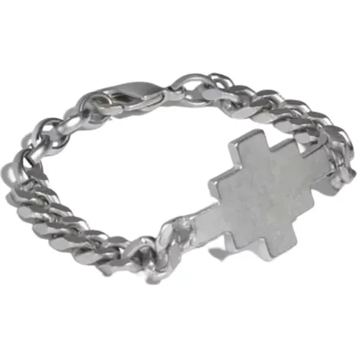 Cross Chain Bracelet , male, Sizes: ONE SIZE - Marcelo Burlon - Modalova