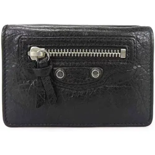 Pre-owned Leather wallets , female, Sizes: ONE SIZE - Balenciaga Vintage - Modalova