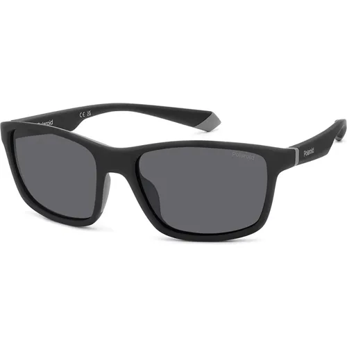 Matte Grey Sunglasses , male, Sizes: 58 MM - Polaroid - Modalova