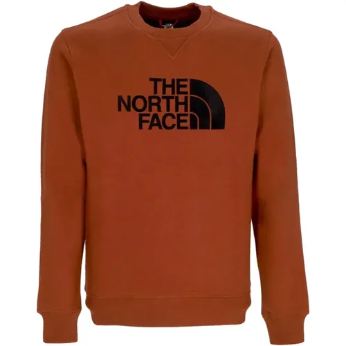 Brauner Rundhalsausschnitt Pullover Stilvoll und Bequem , Herren, Größe: S - The North Face - Modalova