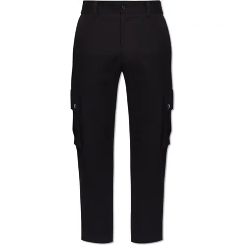 Trousers with logo , male, Sizes: S, L, M - Dolce & Gabbana - Modalova