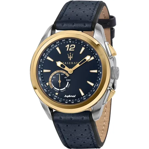 Hybrid Smartwatch Traguardo Blaues Leder - Maserati - Modalova