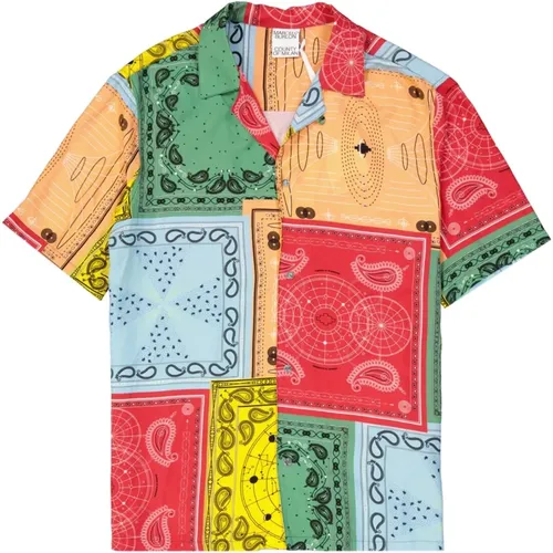 Colour-Block Shirt , male, Sizes: M - Marcelo Burlon - Modalova