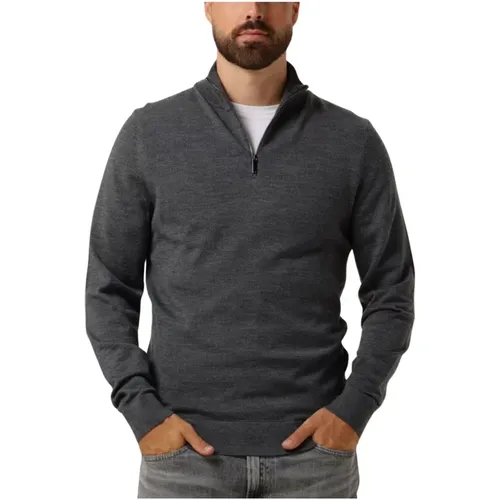 Merino Quarter Zip Sweater,Grüner Merino Quarter Zip Pullover - Calvin Klein - Modalova