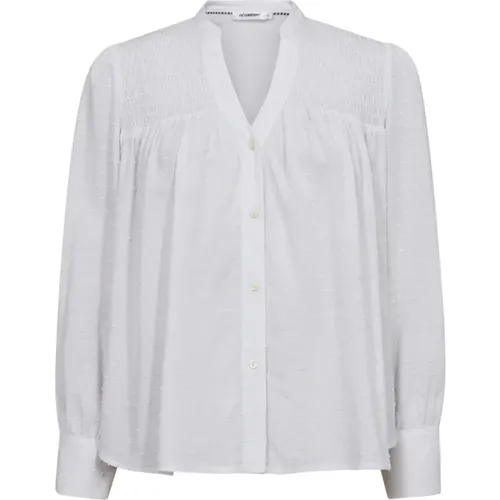 Weiße AdinaCC Drop Shirt Bluse , Damen, Größe: L - Co'Couture - Modalova