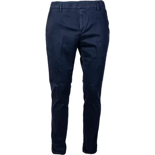 Slim Fit Baumwoll Chino Hose , Herren, Größe: W32 - Dondup - Modalova