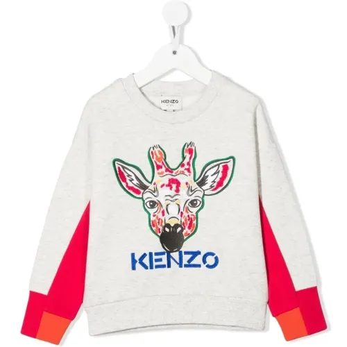 Gemütliche graue Pullover für Kinder - Kenzo - Modalova