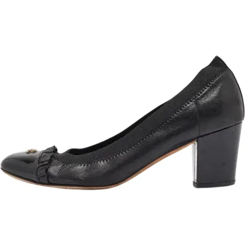 Pre-owned Leather heels , female, Sizes: 4 UK - Chanel Vintage - Modalova