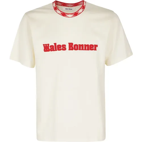 Klassisches Baumwoll-T-Shirt , Herren, Größe: XL - Wales Bonner - Modalova