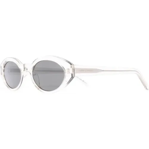 Weiße Sonnenbrille mit Original-Etui - Saint Laurent - Modalova