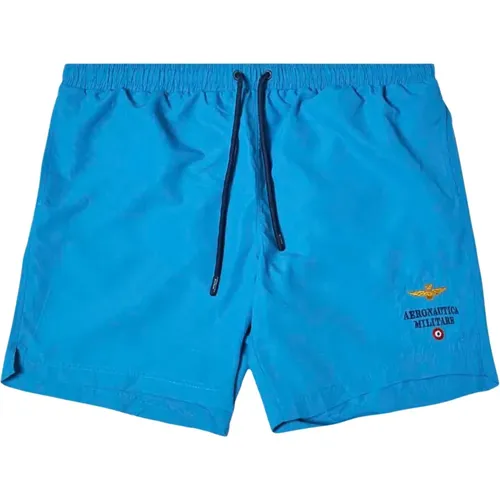 Embroidered Logo Swim Shorts , male, Sizes: L, 4XL, 3XL, XL, 2XL, M - aeronautica militare - Modalova