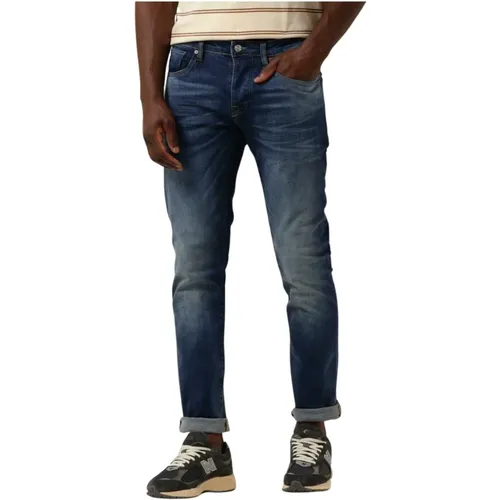 Slim Fit Blaue Jeans Essentials , Herren, Größe: W32 L32 - Scotch & Soda - Modalova
