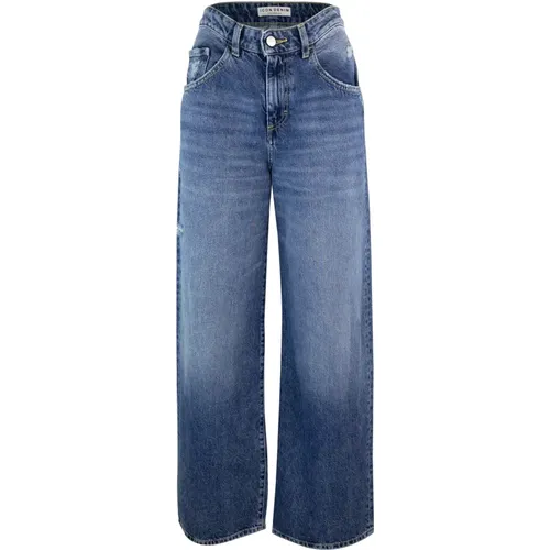 Wide Leg Jeans Functional Pockets , female, Sizes: W26 - Icon Denim - Modalova