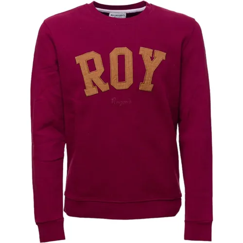 Baumwoll-Jersey Rundhals-Sweatshirt - Roy Roger's - Modalova