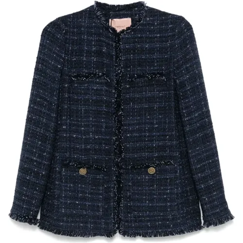 Gerippte Tweedjacke Twinset - Twinset - Modalova