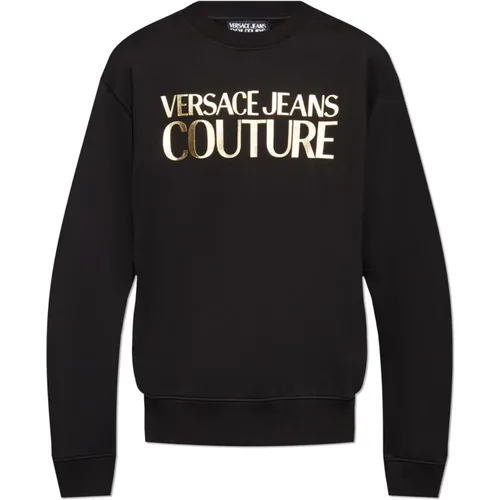 Sweatshirt with Logo , male, Sizes: 2XL - Versace Jeans Couture - Modalova