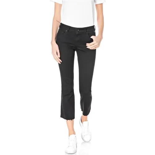 Slim-Fit Flare Jeans, , female, Sizes: W30, W29 - Replay - Modalova