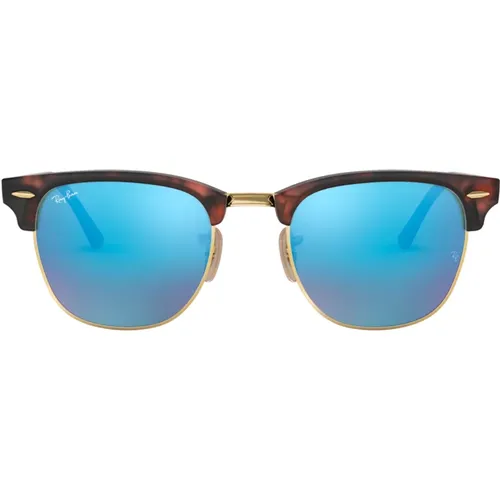Rb3016 Clubmaster Flash Lenses Polarized Sunglasses , female, Sizes: 49 MM - Ray-Ban - Modalova