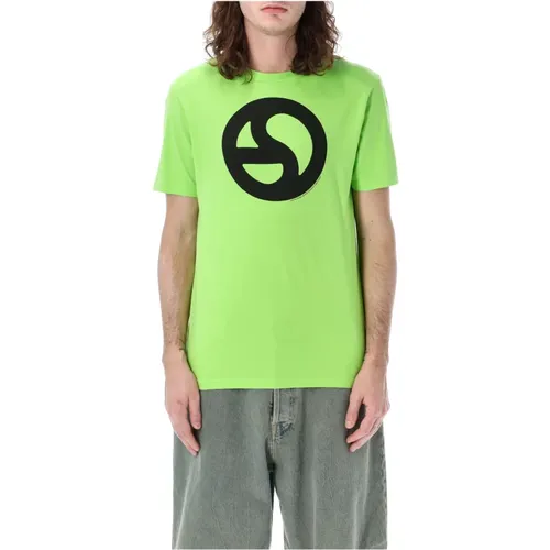 Mens Clothing T-Shirts Polos Sharp Ss24 , male, Sizes: L, XL - Acne Studios - Modalova