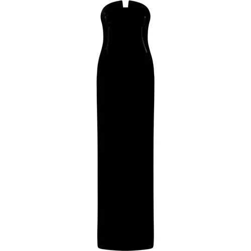 V-Neck Bustier Dress , female, Sizes: S - Tom Ford - Modalova
