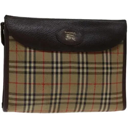 Pre-owned Cotton clutches , female, Sizes: ONE SIZE - Burberry Vintage - Modalova