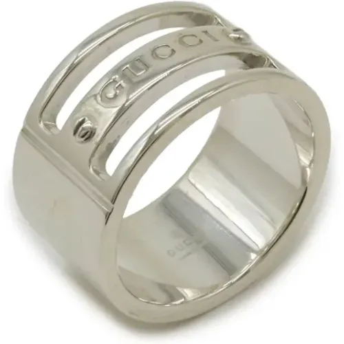 Pre-owned Silver rings , female, Sizes: ONE SIZE - Gucci Vintage - Modalova