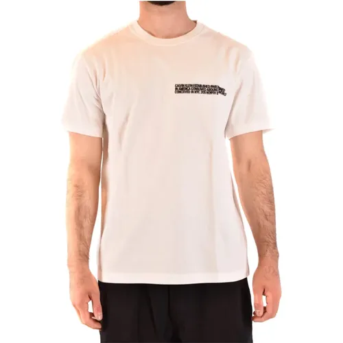Short Sleeve T-Shirt, Casual and Elegant Style , male, Sizes: M, S - Calvin Klein - Modalova
