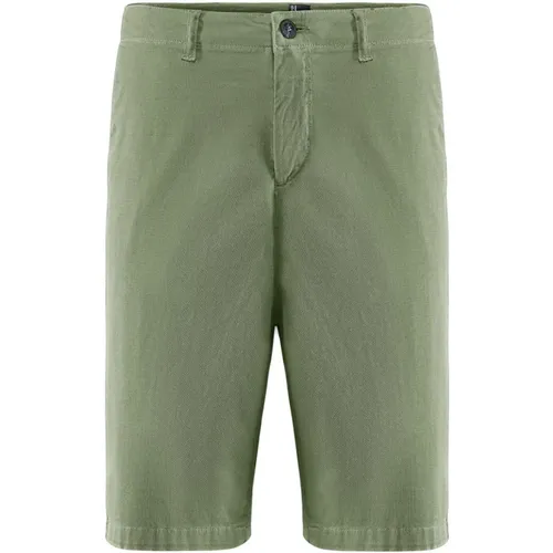 Stretch Cotton Piqué Chino Bermuda Shorts , male, Sizes: W31, W30, W29, W32, W36, W40, W34, W33 - BomBoogie - Modalova