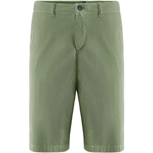 Stretch Cotton Piqué Chino Bermuda Shorts , male, Sizes: W31, W30, W29, W32, W36, W40, W34, W33, W38, W28 - BomBoogie - Modalova