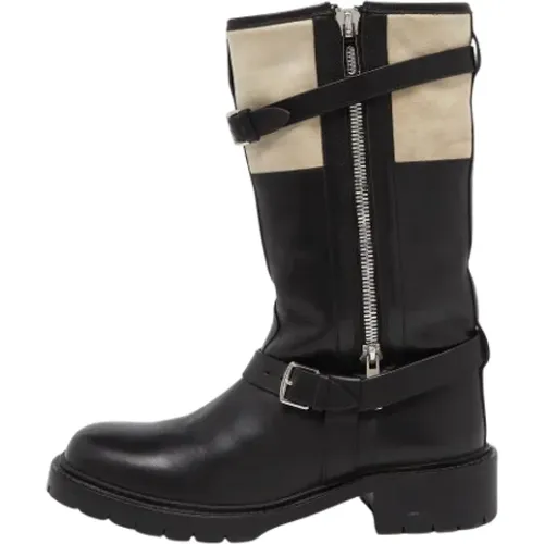 Pre-owned Leather boots , female, Sizes: 7 UK - Hermès Vintage - Modalova