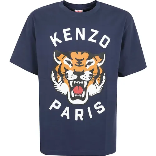 Lucky Tiger Oversize T-Shirt , male, Sizes: M - Kenzo - Modalova