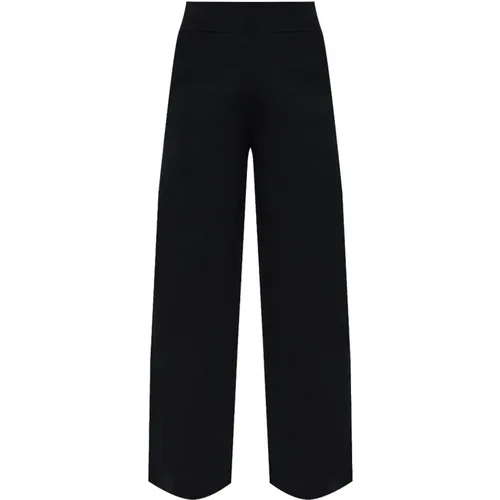 Wide Leg Wool Knit Trousers , female, Sizes: S - Max Mara - Modalova