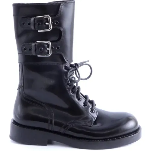 Women Flat Boots , female, Sizes: 2 1/2 UK, 8 UK, 4 UK, 3 UK, 3 1/2 UK - Dolce & Gabbana - Modalova