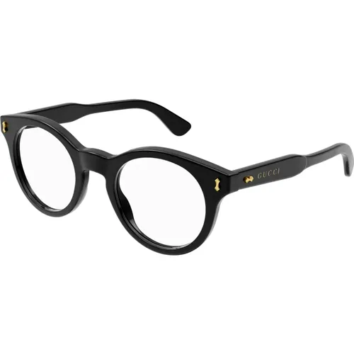 Schwarze Sonnenbrillenrahmen , unisex, Größe: 48 MM - Gucci - Modalova