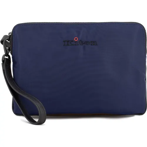 Modern Man`s iPad Handbag , male, Sizes: ONE SIZE - Kiton - Modalova