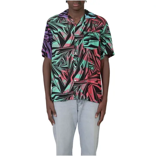 Vortex Hawaiian Shirt , male, Sizes: L - Aries - Modalova