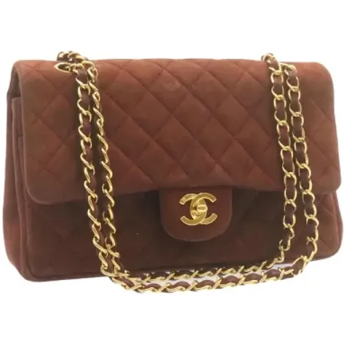 Pre-owned Suede Chanel Flap Bag , female, Sizes: ONE SIZE - Chanel Vintage - Modalova