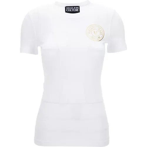 T-Shirts , Damen, Größe: M - Versace Jeans Couture - Modalova