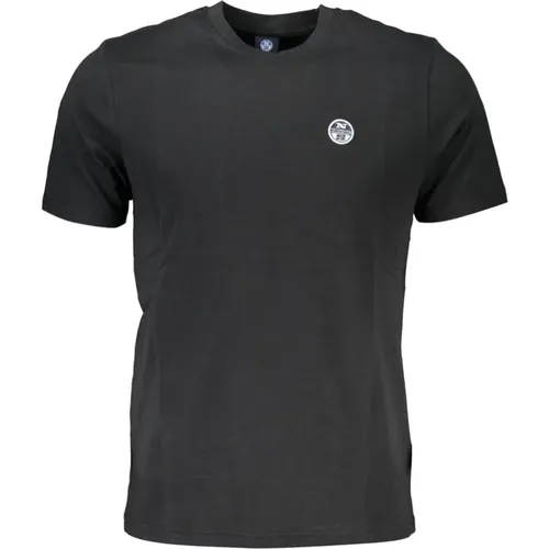Schwarzes T-Shirt mit Applikationslogo , Herren, Größe: 3XL - North Sails - Modalova
