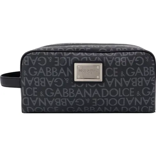 Beauty Case with Zip Closure , male, Sizes: ONE SIZE - Dolce & Gabbana - Modalova