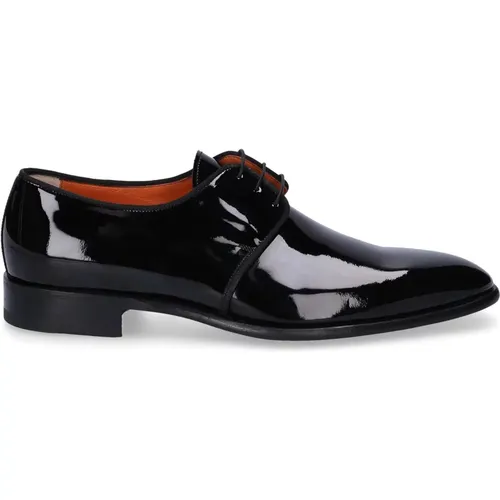 Derby Business Shoes Goodwood Leather , male, Sizes: 10 UK, 6 1/2 UK, 6 UK, 14 UK, 8 1/2 UK, 7 UK, 11 1/2 UK, 10 1/2 UK - Santoni - Modalova