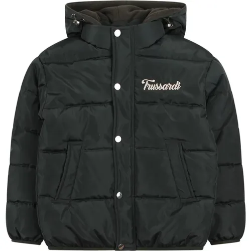 Bomberjacke mit gesticktem Logo - Trussardi - Modalova