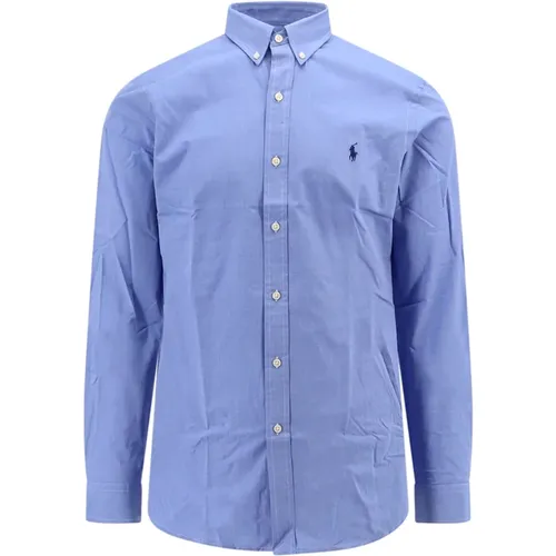 Buttoned-Down Collar Slim Fit Shirt , male, Sizes: L, 2XL, S, XL - Ralph Lauren - Modalova