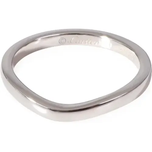 Pre-owned Platinum rings , female, Sizes: ONE SIZE - Cartier Vintage - Modalova