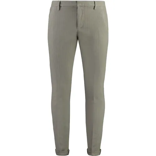 Baumwoll Chino Hose mit Aufrollbaren Bündchen , Herren, Größe: W31 - Dondup - Modalova