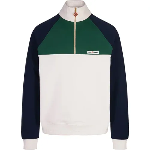 Quarter Zip Sweatshirt in Farbblock - Casablanca - Modalova