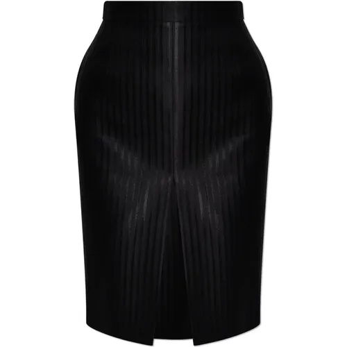 Striped skirt , female, Sizes: S - Saint Laurent - Modalova