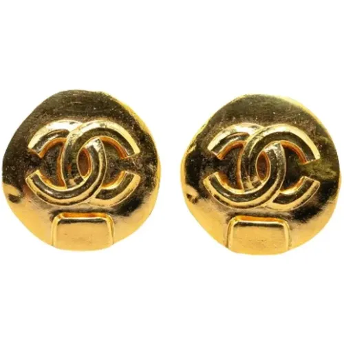 Pre-owned Metal earrings , female, Sizes: ONE SIZE - Chanel Vintage - Modalova