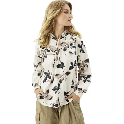 Zelma Blouse with Puff Sleeves , female, Sizes: L, 2XL, XL, M, S - IN Front - Modalova