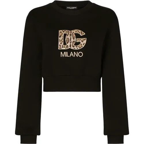 Italian Made Sweatshirt , female, Sizes: S - Dolce & Gabbana - Modalova